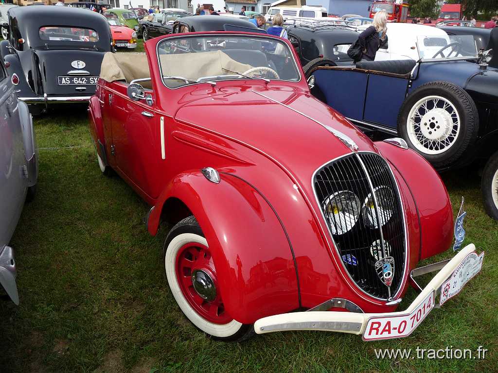 2014_Rustenhart (55).JPG - 34ème Randonnée Internationale des Vendanges organisée par le CVAAM, Peugeot 202 Cabriolet